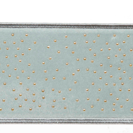 Mellow - Seaglass by Europatex Designer Fabric Mellow 82.1% Polyester / 11% Rayon / 6.9% Metallic yarn China See Sample Horizontal: N/A and Vertical: N/A 3.00 inches  - Swanky Fabrics -