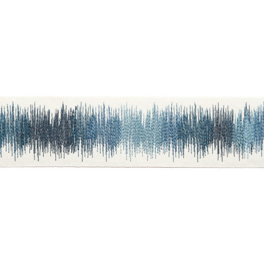 Melody - Cobalt by Europatex Designer Fabric Melody 100% Polyester China See Sample Horizontal: N/A and Vertical: N/A 3.00 inches  - Swanky Fabrics -