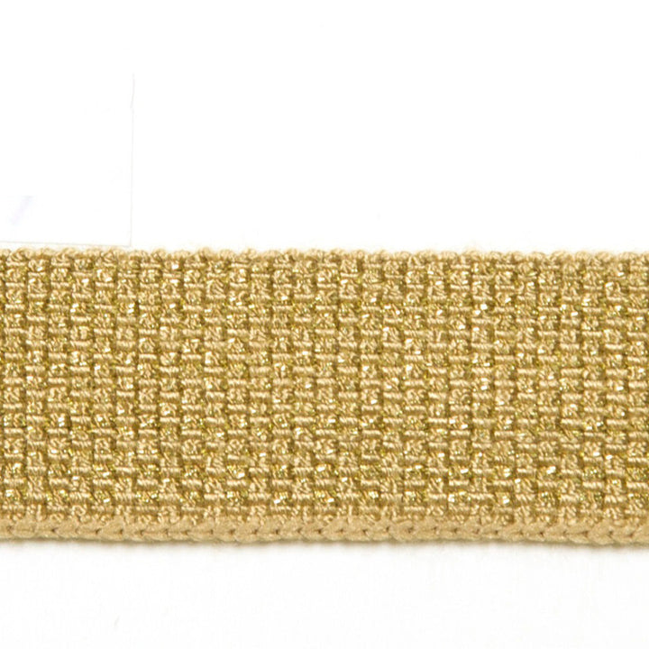 Le Lin Metallic Micro Tape Copper by Europatex Designer Fabric Le Lin 42% Fibranne, 30% Rayon, 25% Metallic yarns, 3% Polyester 0.56 inches - Swanky Fabrics -