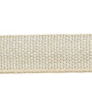 Le Lin Metallic Micro Tape Silver by Europatex Designer Fabric
