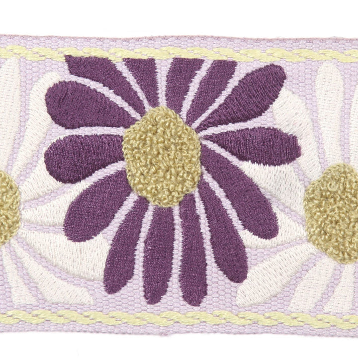 Milazzo Lilac by Europatex Designer Fabric San Marino 45% Linen, 23% Fibranne, 17% Acrylic yarns, 15% Polyester 3.50" 2.90 inches - Swanky Fabrics -