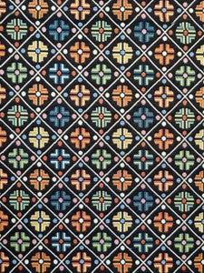 Kirov Multi Black N1B4110002 by Fonthill Designer Fabric