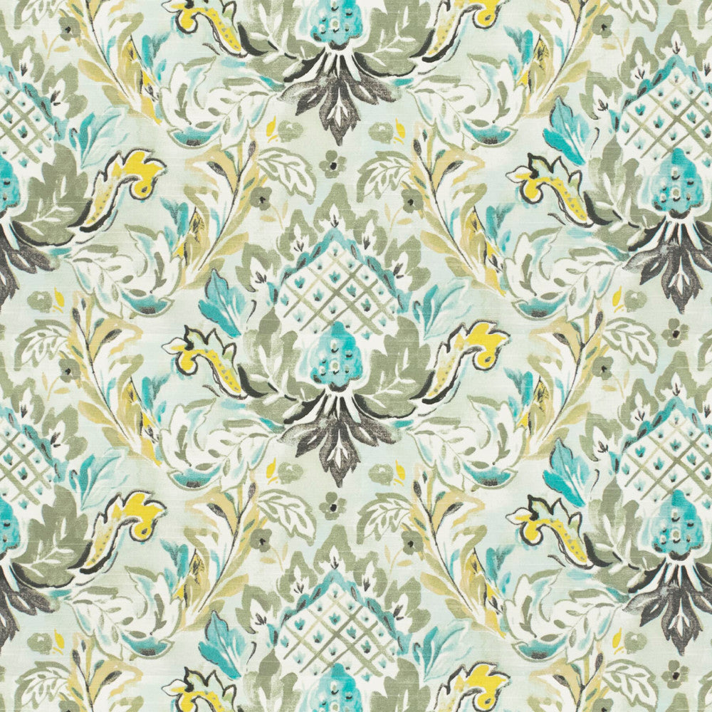 Nanuet 1 Caribbean by Stout Fabric Stout Fabric Nanuet 1 CaribbeanFabric RAINBOW LIBRARY OPAL/PEACOCK USA </p><p>Repeat: H: 13.500, V: 13.500 54 in - Fabric Carolina -