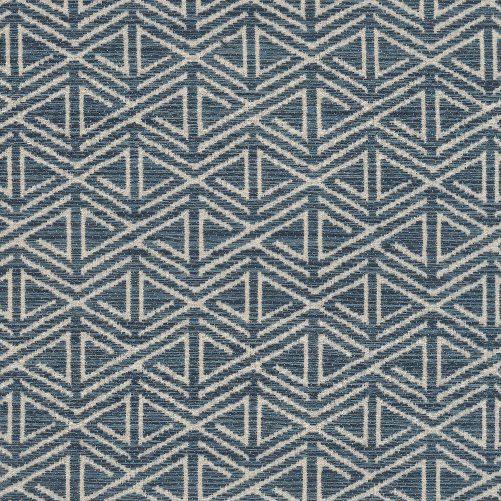 Napier 1 Lake by Stout Designer Fabric LIVING IS EASY DELFT/INDIGO 100%POL CHINA PERFORMANCE RATED FABRIC WYZENBEEK 50 000 DOUBLE RUB WEAR TEST (HEAVY DUTY) Horizontal: 1.750 and Vertical: 1.875 56 in - Swanky Fabrics -