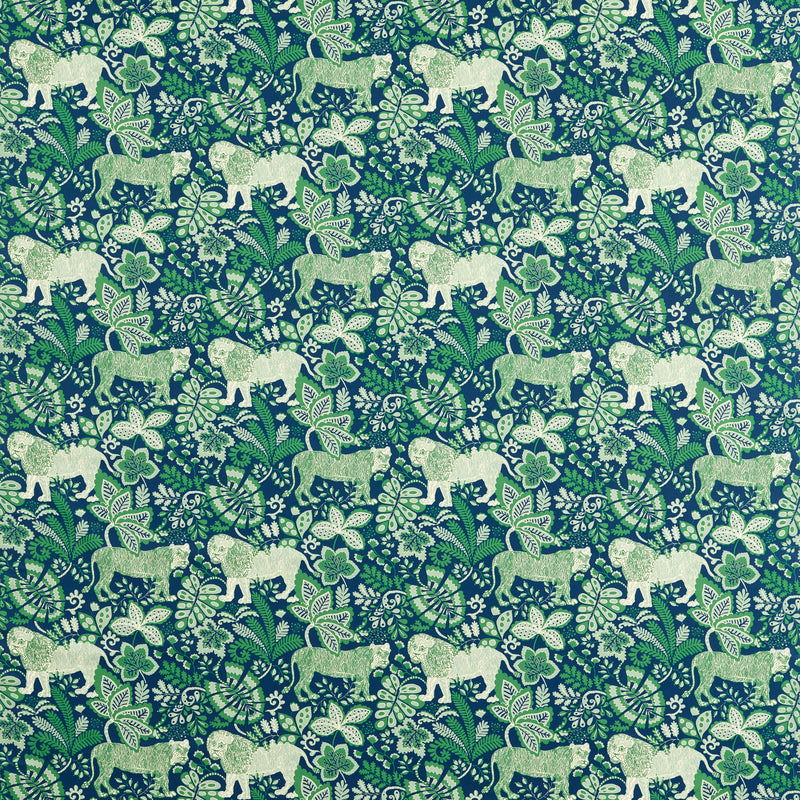 Rumble In The Jungle - Midnight/Mint NART121040.SCN.0 by Scion Designer Fabric