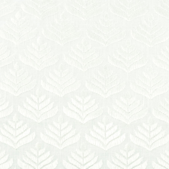 Narvick 1 Chalk by Stout Designer Fabric COLOR MY WINDOW CHALK/TAUPE 89%POL 11%COT INDIA Horizontal: 1.875 and Vertical: 2.375 51.13 in - Swanky Fabrics -