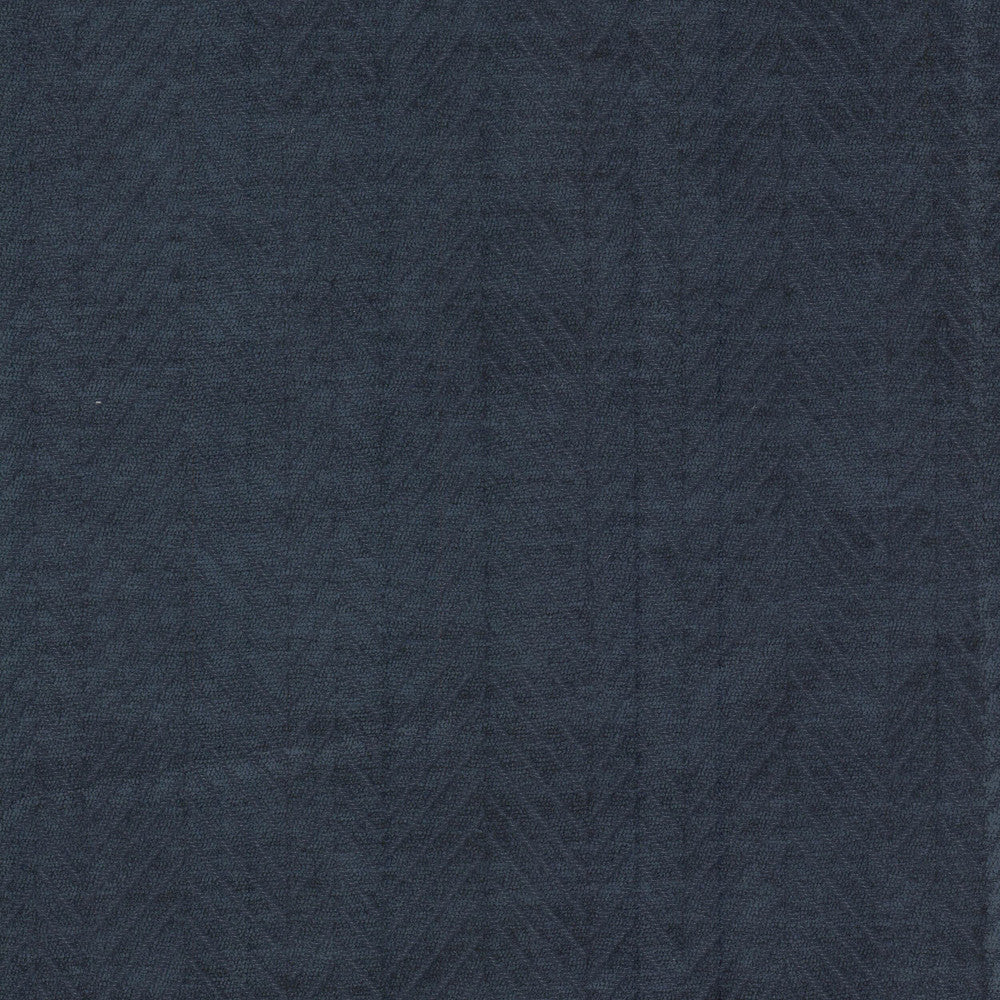Nassau 3 Cobalt by Stout Designer Fabric RAINBOW LIBRARY CADET/INDIGO 100%POL INDIA Horizontal: 3.500 and Vertical: 0.500 55 in - Swanky Fabrics -