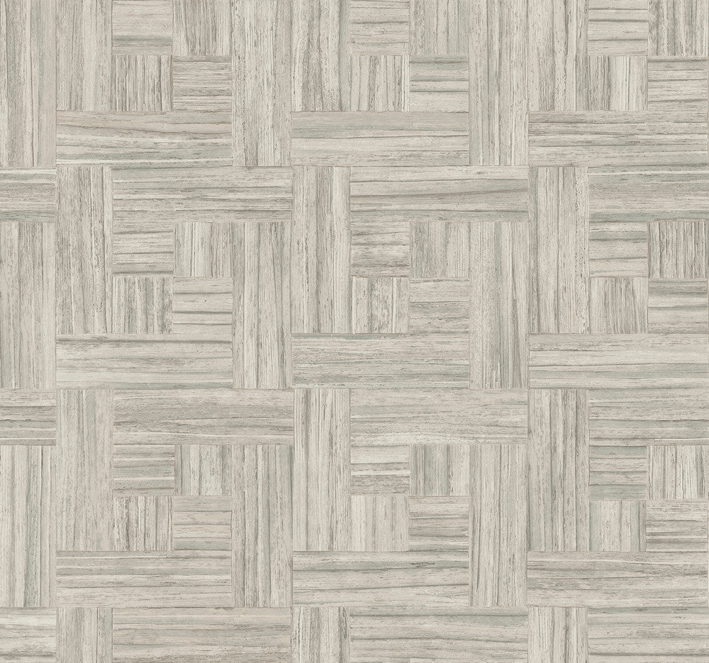 Tesselle Grey Wallpaper by York Wallcoverings Designer Natural Digest Covers about 60.8 square feet 27-in by 27-ft long roll Unpasted 25.25 - Swanky Fabrics -