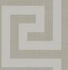 Vogue Metallic Silver and Taupe NE50008 by Seabrook Designs Designer Wallpaper