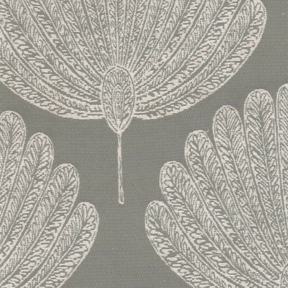 Neilly 1 Platinum by Stout Designer Fabric LIVING IS EASY GREY/SLATE 60%POL 40%SVI CHINA Horizontal: 9.500 and Vertical: 10.750 56 in - Swanky Fabrics -