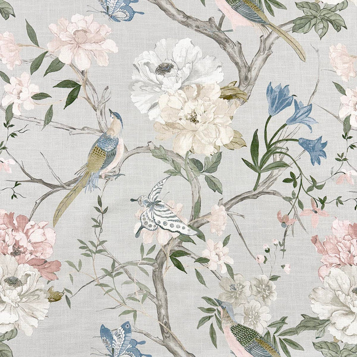 Nelle Misty by Magnolia Designer Fabric - 100% Cotton India 18000 Horizontal: 27 and Vertical: 26.75 55.5 - Swanky Fabrics -