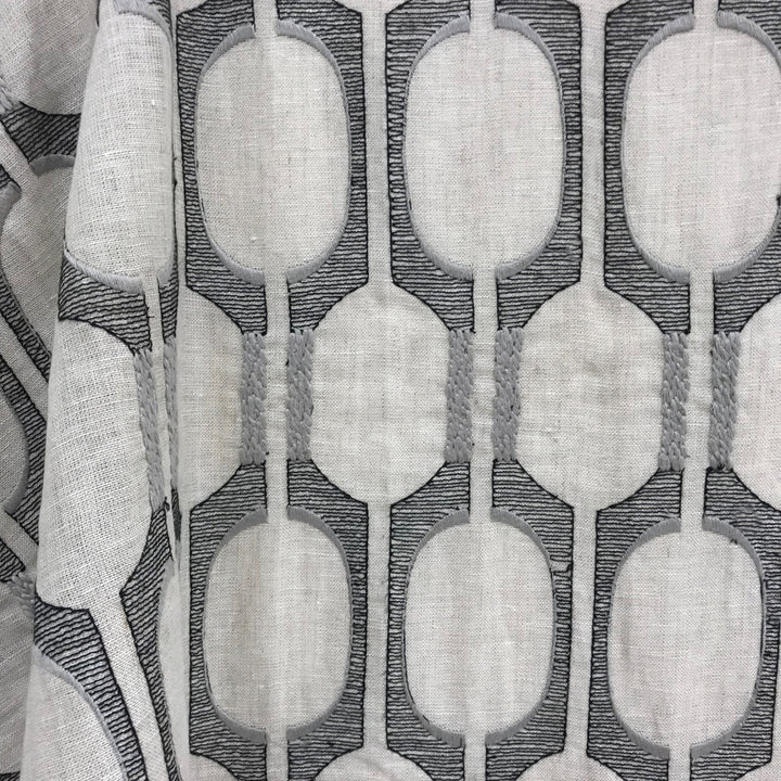 Network 98Sj101 by JF Designer Fabric JF Studio 100% Linen India Horizontal: 3.5 and Vertical: 8 54 - Swanky Fabrics -