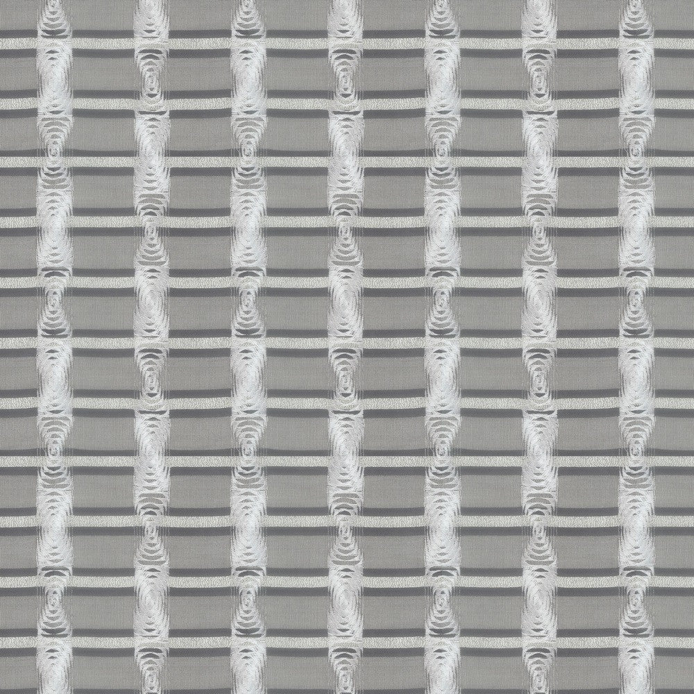 Neutron 2 Silver by Stout Designer Fabric RAINBOW LIBRARY FOG/COAL 87%SVI 13%POL %BEMB INDIA PERFORMANCE RATED FABRIC CATB 117-2013 WYZENBEEK 30 000 DOUBLE RUB WEAR TEST (HEAVY DUTY) Horizontal: 13.625 and Vertical: 16.250 51 in - Swanky Fabrics -