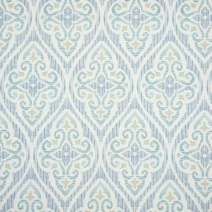 Newberry 1 Seaglass by Stout Designer Fabric COMFORTABLE LIVING BAHAMA/CARIBBEAN 100%COT SPAIN Horizontal: 6.750 and Vertical: 6.750 54 in - Swanky Fabrics -