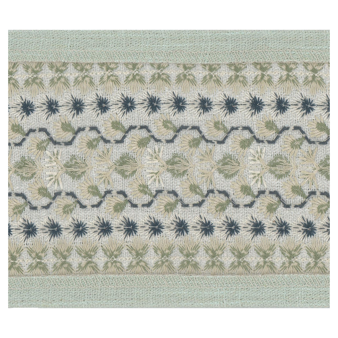 Newkirk 3 Seaglass by Stout Designer Trim Newkirk 3 Seaglass by Stout Trim UNCOMMON THREADS TRIM 75%COT 25%POL %PEMB India Horizontal: 2 and Vertical: 0 5 in - Fabric Carolina -