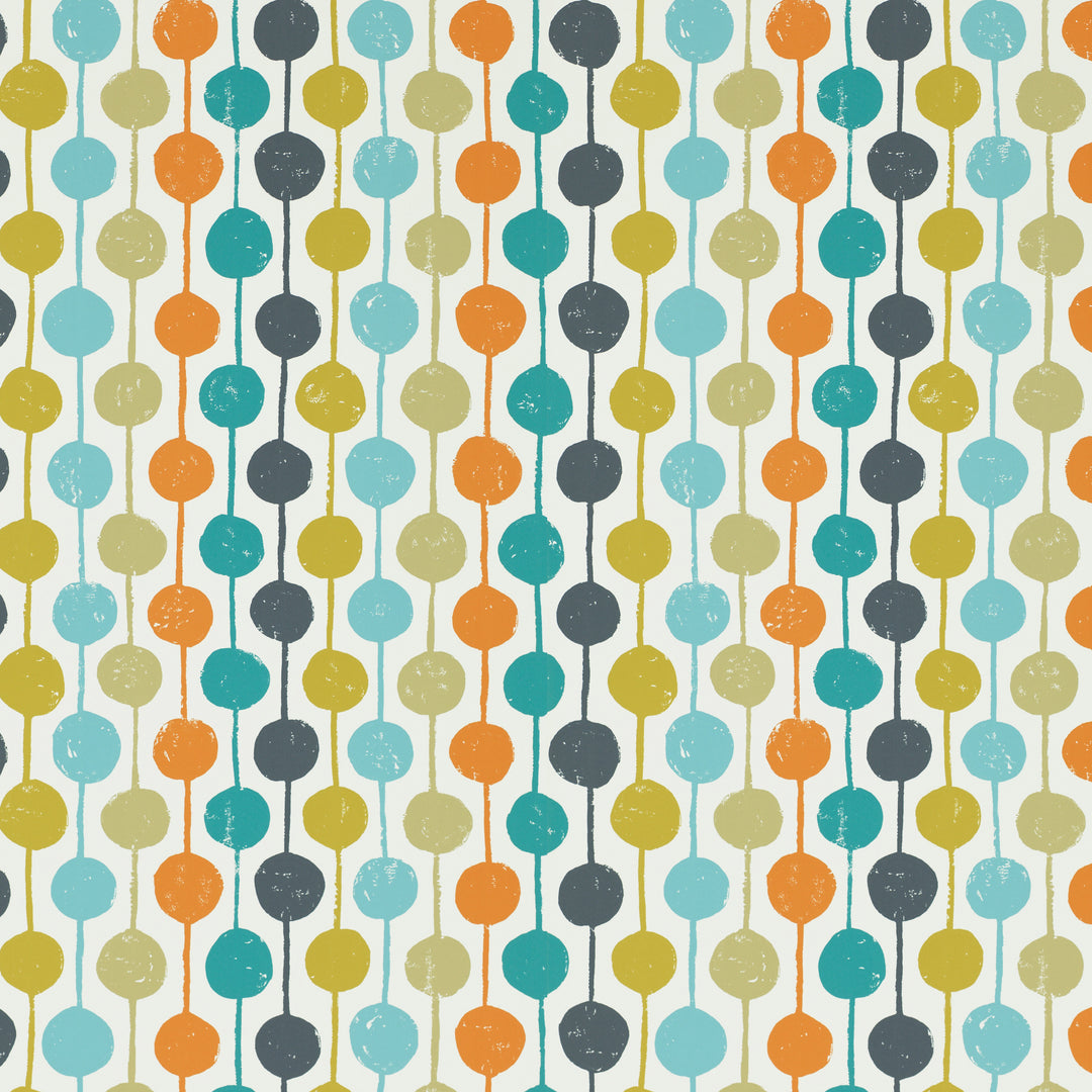 Taimi Wp - Sulphur/Tangerine/Kingfisher NFIK111122.SCN.0 by Scion Designer Wallcovering