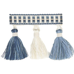 Nina Tassel Fringe 1 Cobalt by Stout Designer Trim