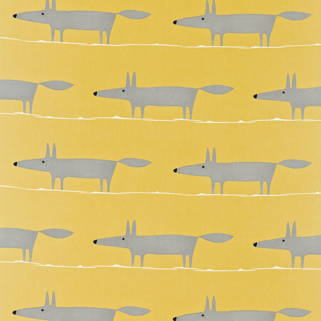 Mr Fox - Sunflower/Gull/Chalk NMEL120070.SCN.0 by Scion Designer Fabric