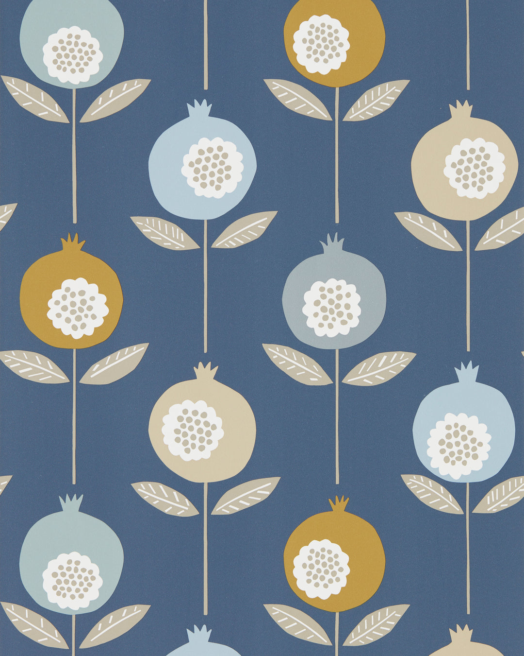Pepino Wp - Sky/Cinnamon/Ink NNOU111543.SCN.0 by Scion Designer Wallcovering