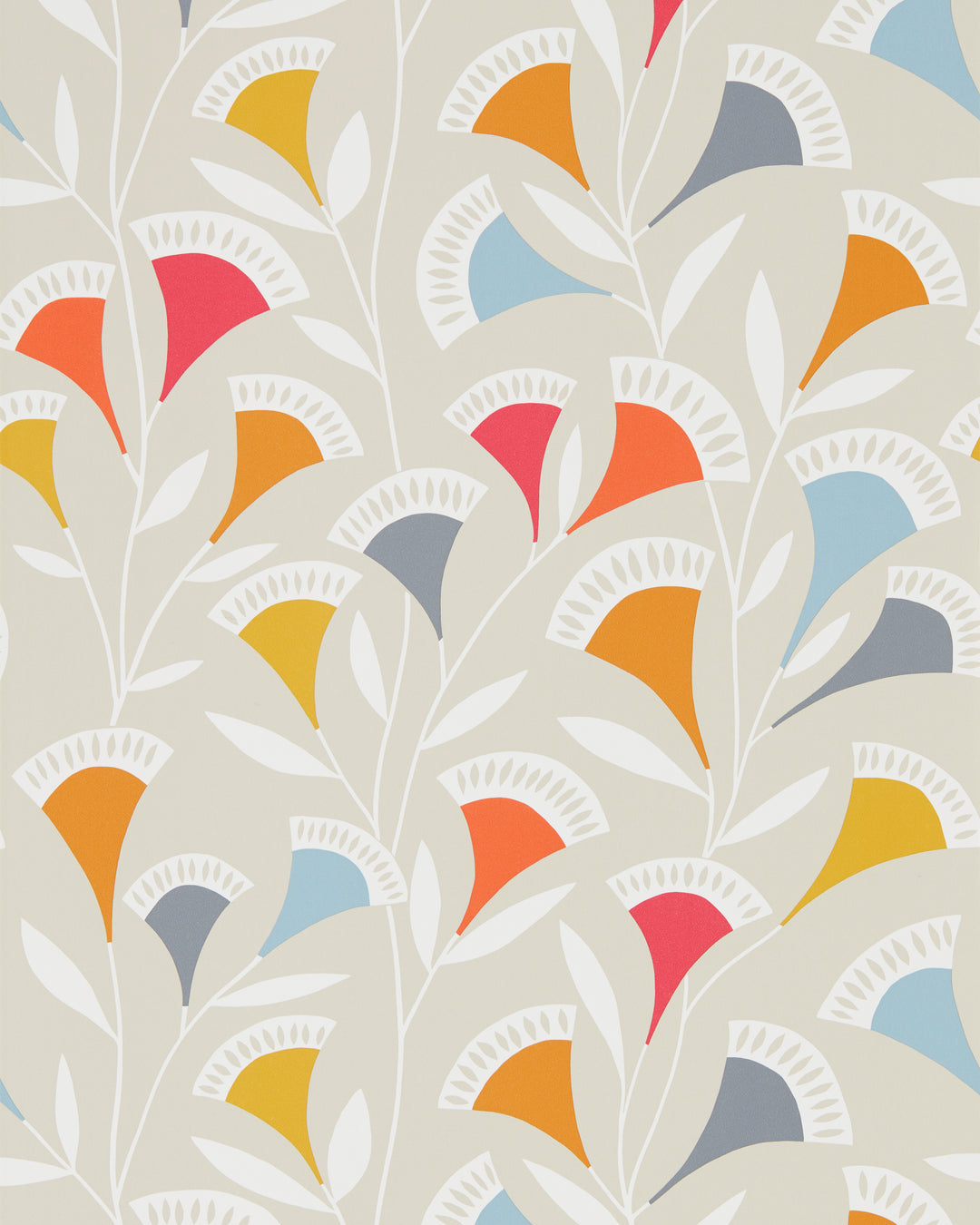 Noukku Wp - Watermelon/Tangerine/Slate NNOU111546.SCN.0 by Scion Designer Wallcovering
