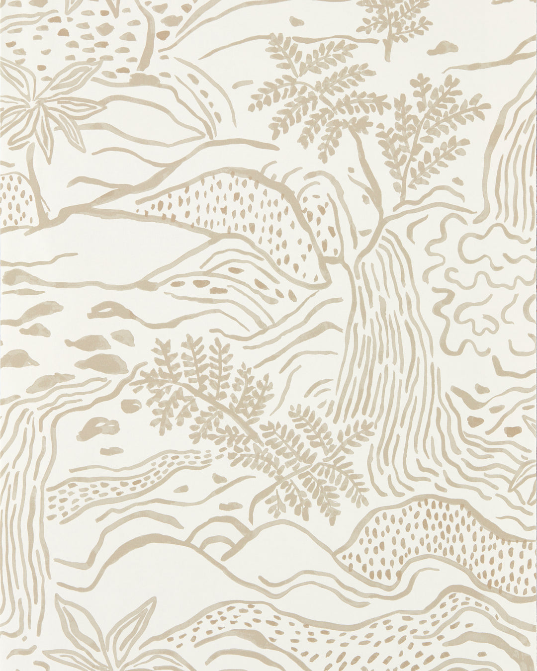 Falling Floss Wp - Linen NSCW113266.SCN.0 by Scion Designer Wallcovering