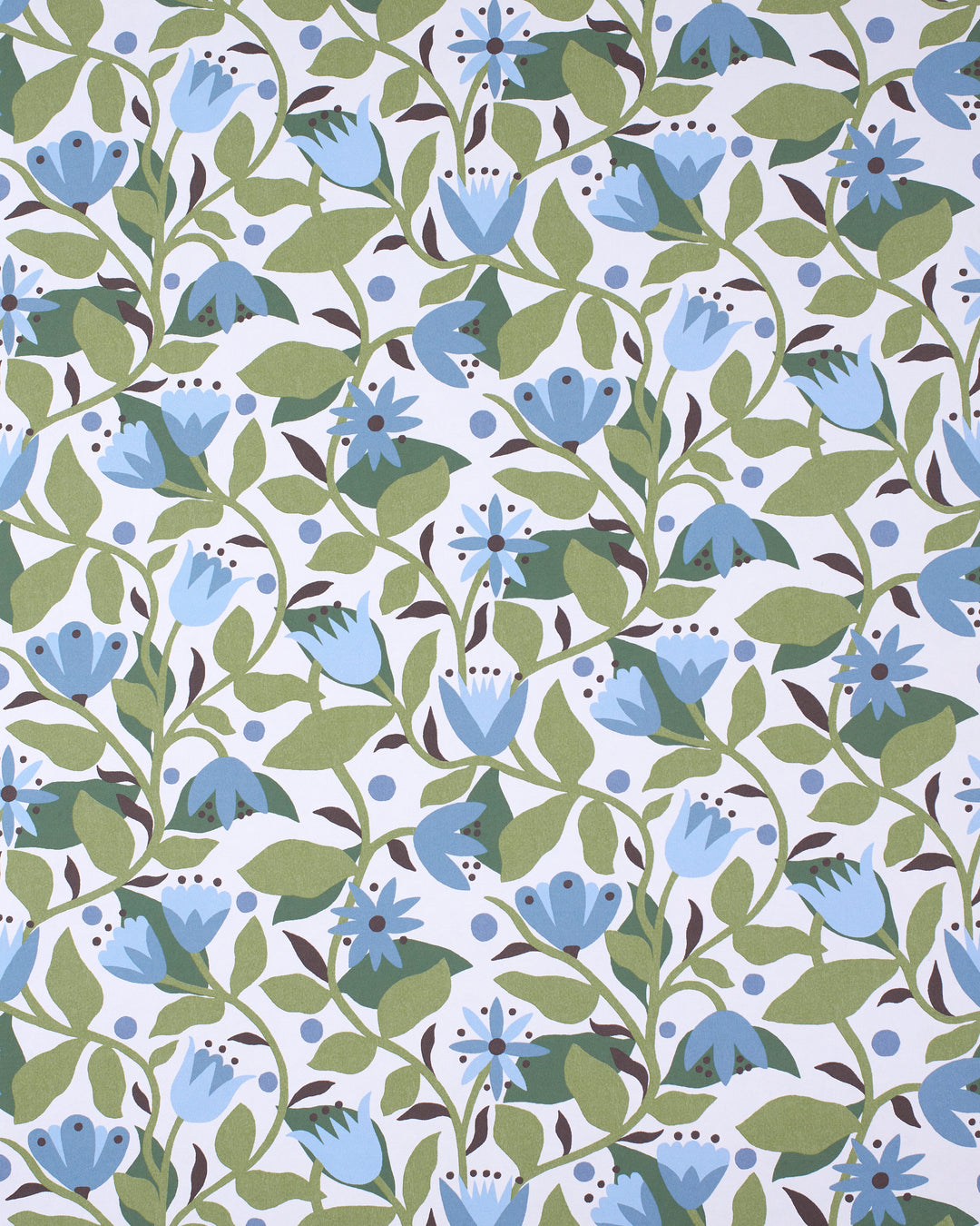 Dancing Daisies Wp - Cornflower NSCW113284.SCN.0 by Scion Designer Wallcovering