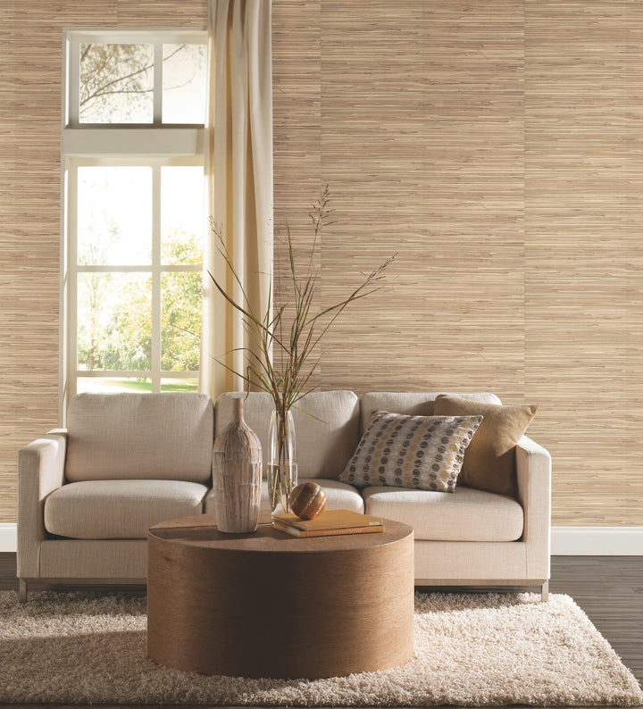 River Grass Beige Wallpaper by York Wallcoverings Designer
