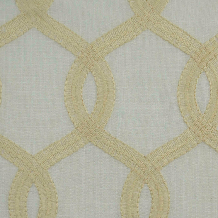 Nantucket Ivory by Europatex Designer Fabric Nantucket 100% Polyester 8.5" H, 4" V 55.00 inches - Swanky Fabrics -