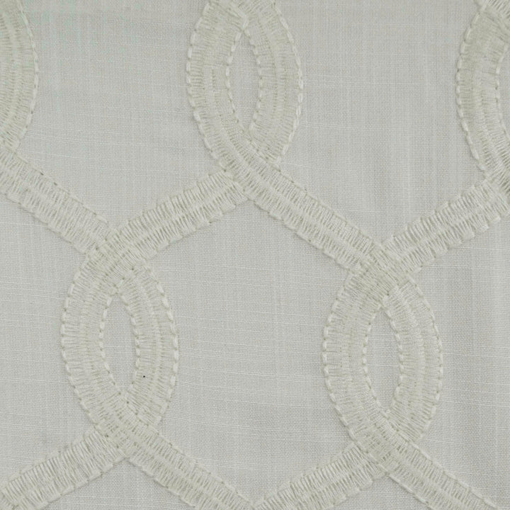 Nantucket White by Europatex Designer Fabric Nantucket 100% Polyester 8.5" H, 4" V 55.00 inches - Swanky Fabrics -