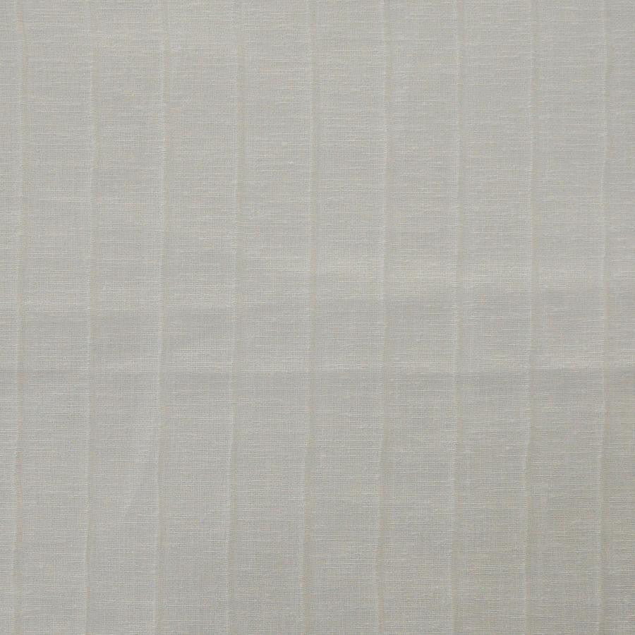 Othello # 639 White by Maxwell Designer Fabric Sheer Textures 100% POLYESTER TURKEY H-1" 118" - Swanky Fabrics -