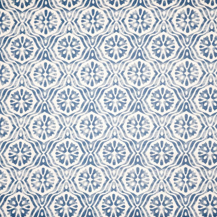 Orvieto # 109 Danube by Maxwell Designer Fabric Color Theory-Vol. Ix Pacific 100% COTTON SPAIN V-3.8" H-3.7" 55" - Swanky Fabrics -