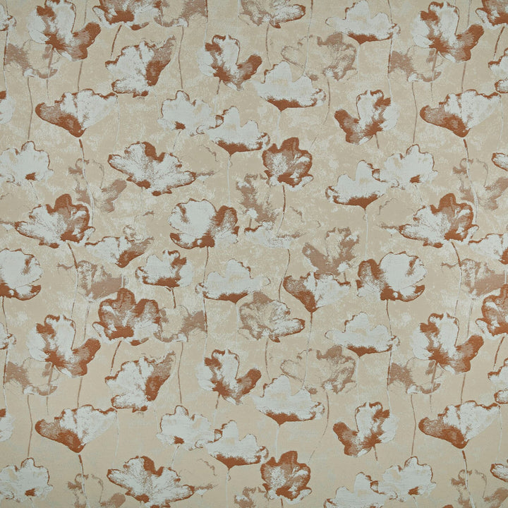 Oahu 1 Ginger by Marcus William Designer Fabric KAI/MARCUS WILLIAM ROSELLE 100%POL INDIA Horizontal: 28.125 and Vertical: 22.375 54 in - Swanky Fabrics -