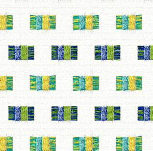 Oakmont Blue Green by Norbar Designer Fabric INSIDE OUT 100% SOLUTION DYED POLYESTER CHINA 2 1/2"V 1 3/4"H 54 - Swanky Fabrics -