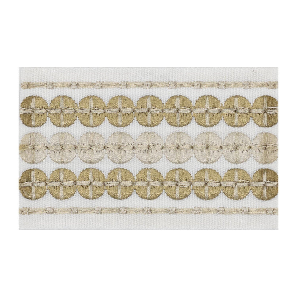Oberlin Tape 2 Khaki by Stout Trim Stout Trim Oberlin Tape 2 KhakiTrim SMALL WONDERS TRIM 100%POL CHINA </p><p>Repeat: H: 0.375, V: 0.000 2.38 in - Fabric Carolina -