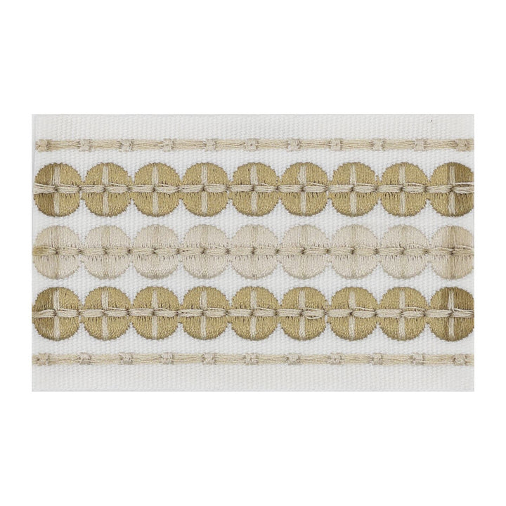 Oberlin Tape 2 Khaki by Stout Trim Stout Trim Oberlin Tape 2 KhakiTrim SMALL WONDERS TRIM 100%POL CHINA </p><p>Repeat: H: 0.375, V: 0.000 2.38 in - Fabric Carolina -