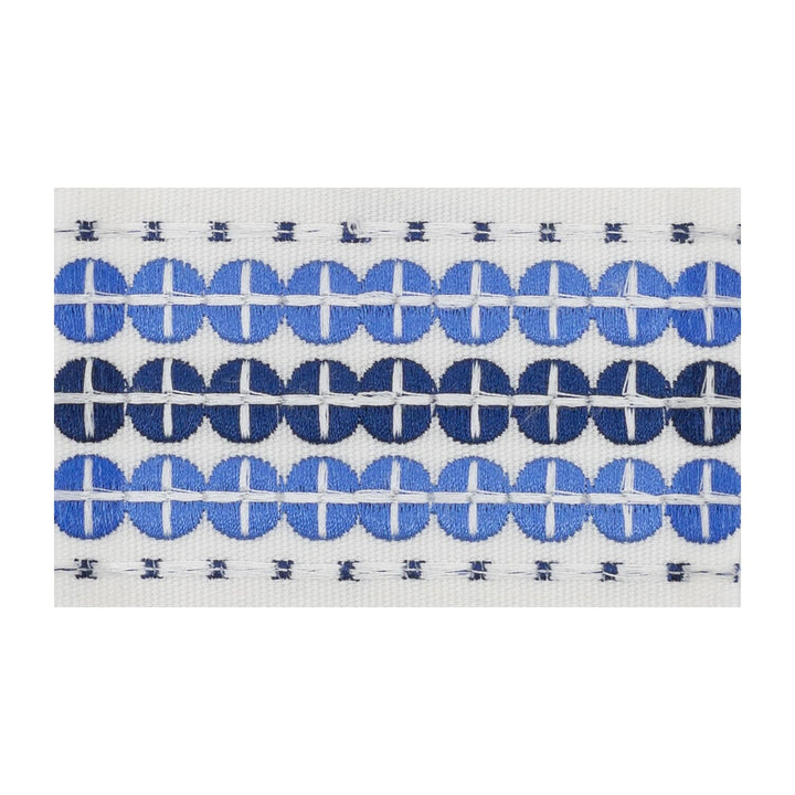 Oberlin Tape 6 Sapphire by Stout Trim Stout Trim Oberlin Tape 6 SapphireTrim SMALL WONDERS TRIM 100%POL CHINA </p><p>Repeat: H: 0.375, V: 0.000 2.38 in - Fabric Carolina -