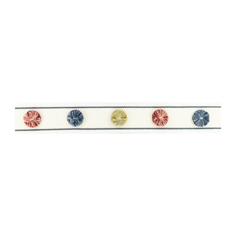 Odessa Tape 1 Jewel by Stout Trim Stout Trim Odessa Tape 1 JewelTrim NEW TRADITIONS TRIM 94%SVI 6%POL CHINA </p><p>Repeat: H: 5.500, V: 0.000 1.25 in - Fabric Carolina -
