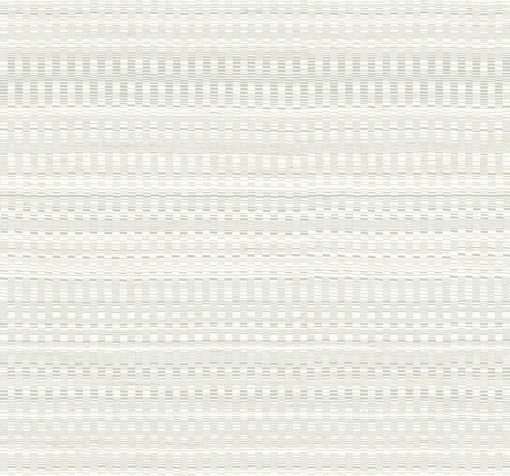 Tapestry Stitch Grey Wallpaper by York Wallcoverings Designer New Origins Covers about 60.8 square feet 27-in by 27-ft long roll Unpasted 25.25 - Swanky Fabrics -