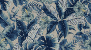 Omen Blue Linen by Norbar Designer Fabric