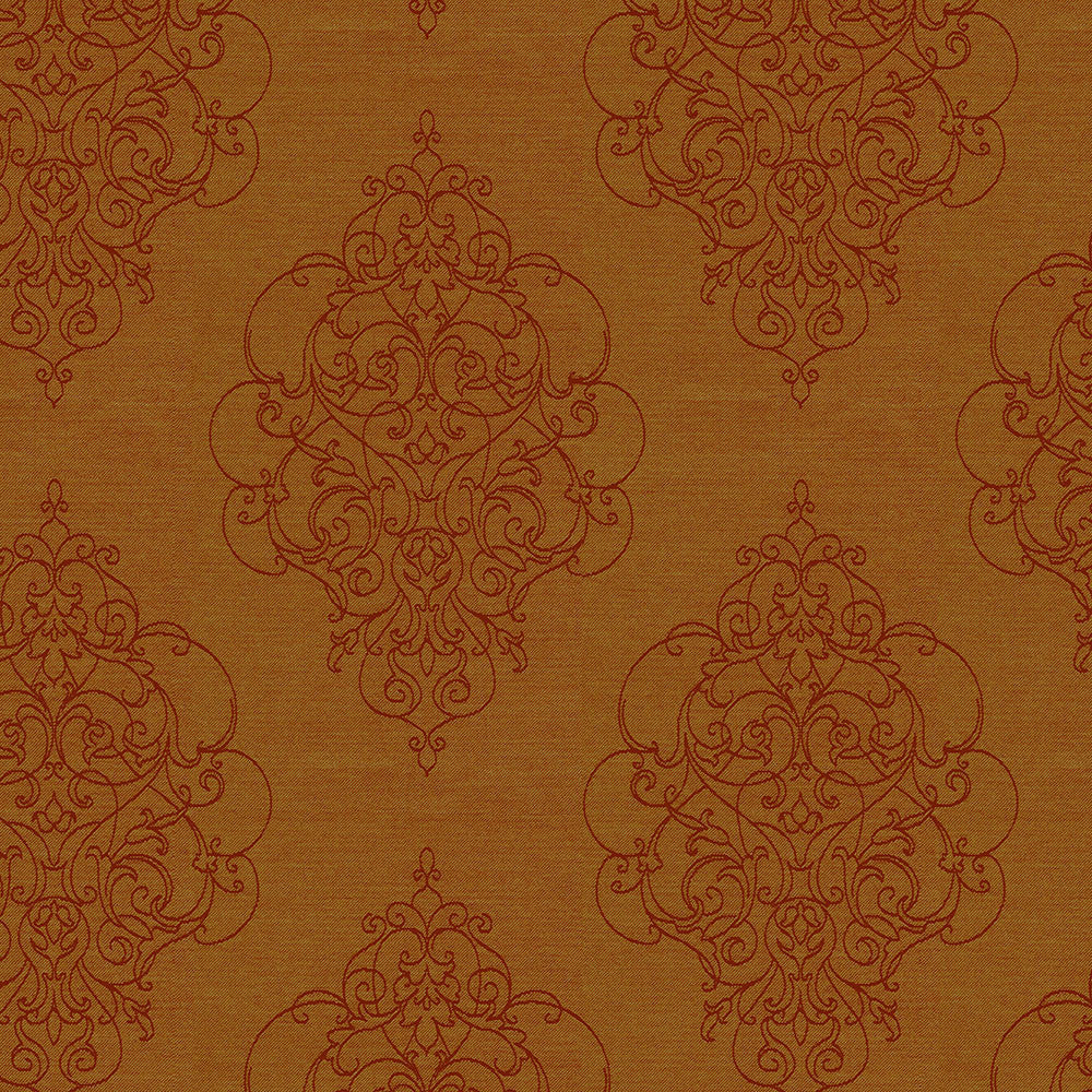 Ornamental 44 Pumpkin by Crypton Designer Fabric 100% Polyester US 51,000 Double Rubs (Wyzenbeek) </p><p>Repeat: Horizontal: 14.4"(36.6 cm) Up the Roll and Vertical: 15.0" (38.1 cm) Across the Roll 54" (137 cm) - Swanky Fabrics -