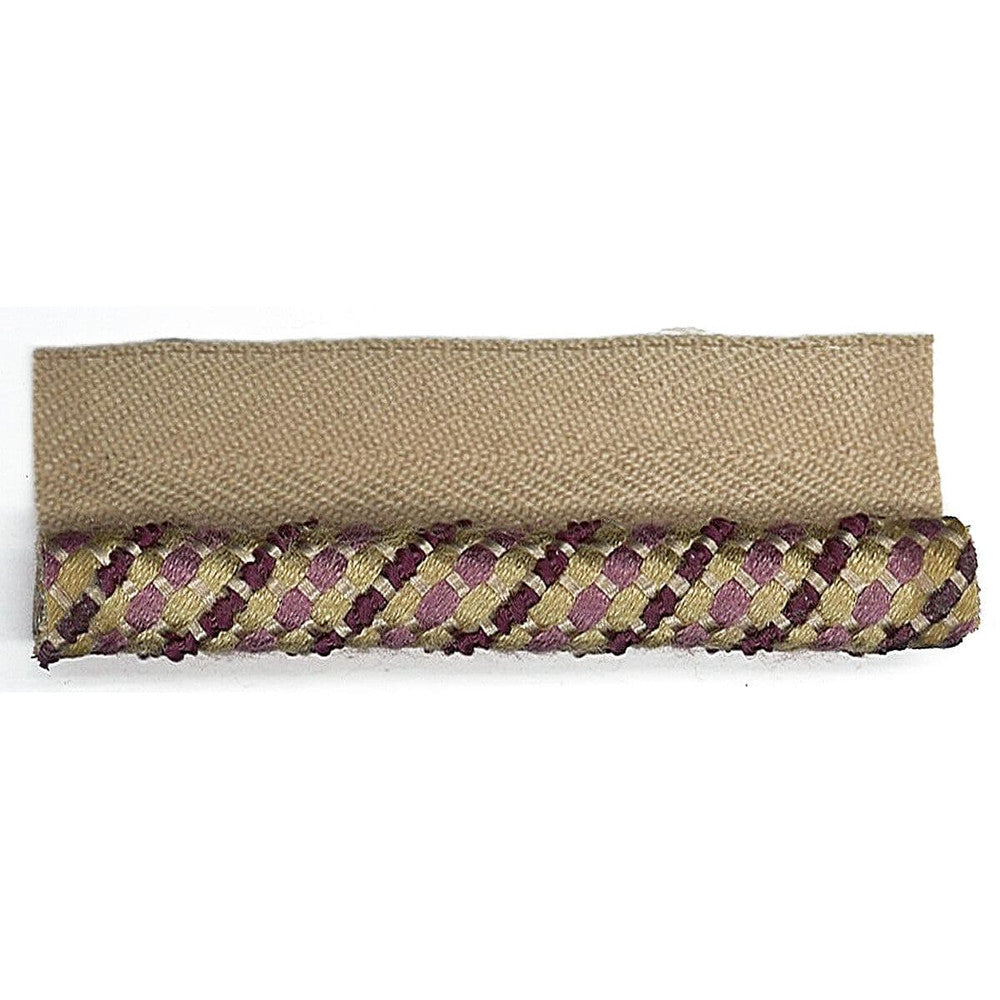 Osborne 11 Amethyst by Stout Designer Trim JUST CORDS 63%COT 26%SVI 11%POL CHINA Horizontal: 0 and Vertical: 0 0.38 in - Swanky Fabrics -