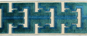 Oslo Aqua by Europatex Designer Fabric