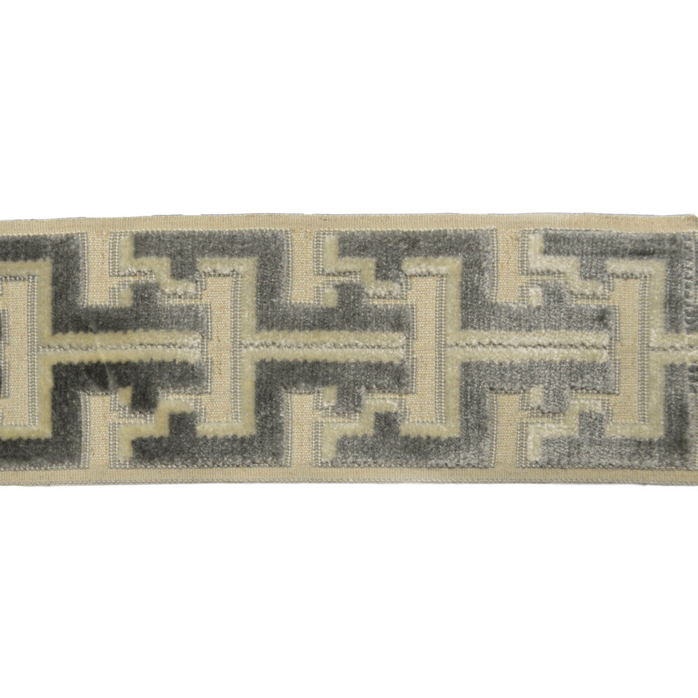 Oslo Gray by Europatex Designer Fabric Oslo 58% Rayon, 31% Polyester, 11% Linen 3.50 inches - Swanky Fabrics -