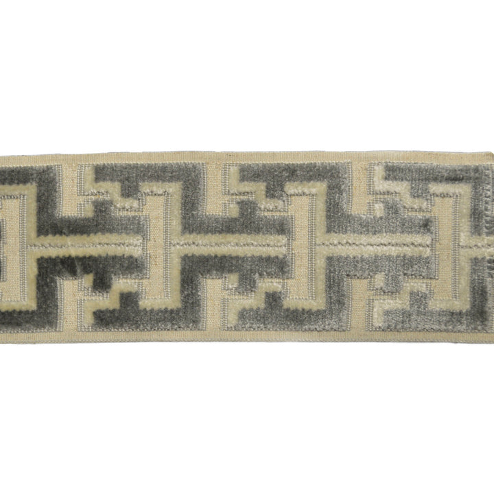 Oslo Gray by Europatex Designer Fabric Oslo 58% Rayon, 31% Polyester, 11% Linen 3.50 inches - Swanky Fabrics -