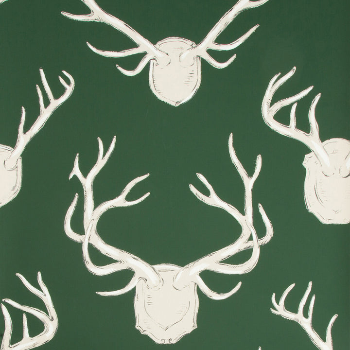Antlers Paper Hunter by Lee Jofa Designer Wallcovering LODGE II WALLPAPER PAPER - 100% United States Horizontal: 27 and Vertical: 32.25 27 - Swanky Fabrics -