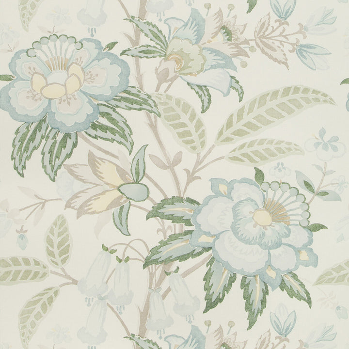 Davenport Paper Sea Mist by Lee Jofa Designer Wallcovering WESTPORT WOOD PULP - 45%;BINDER - 20%;MINERAL FILLERS - 20%;POLYESTER - 15% United Kingdom Horizontal: 27.5 and Vertical: 25.2 27.5 - Swanky Fabrics -