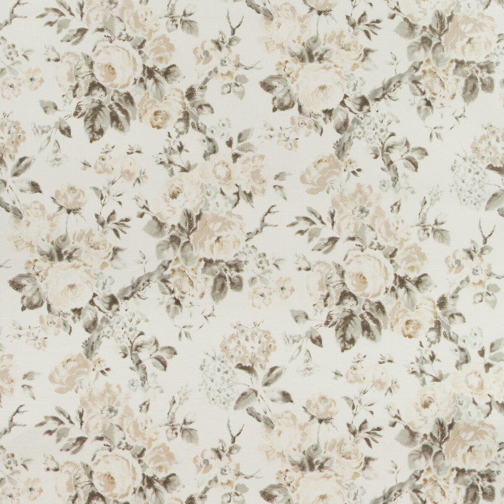 Garden Roses Wp Sand/Sable by Lee Jofa Designer Wallcovering SUZANNE RHEINSTEIN III LINEN - 80%;ACRYLIC - 20% Italy Horizontal: 34.25 and Vertical: 27.81 34.25 - Swanky Fabrics -