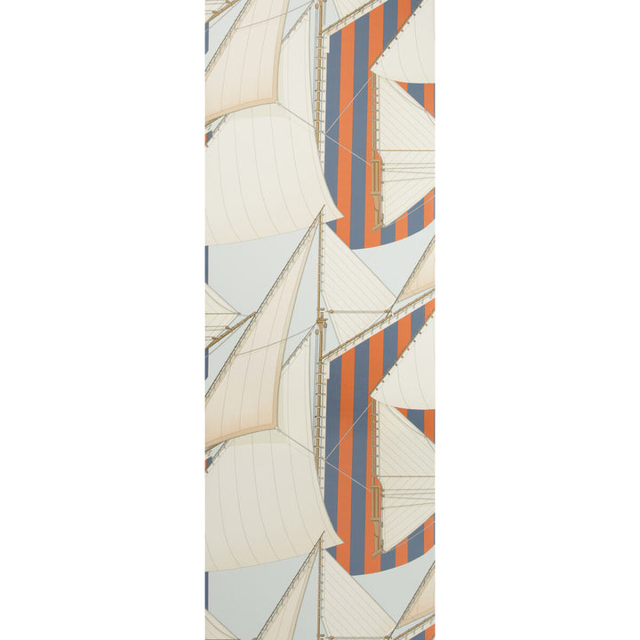 St Tropez Wp Slate/Spice by Lee Jofa Designer Wallcovering SUZANNE KASLER THE RIVIERA COLLECTION CELLULOSE - 60%;POLYESTER - 24%;MINERAL FILLERS - 12%;BINDER - 4% Italy Horizontal: 26.77 and Vertical: 37.8 26.77 - Swanky Fabrics -