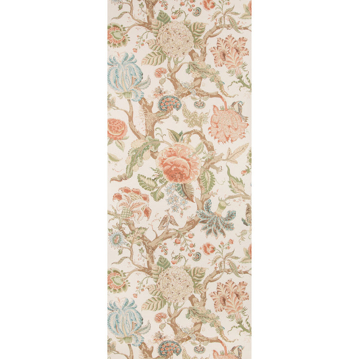 Adlington Paper Coral by Lee Jofa Designer Wallcovering MANOR HOUSE WALLPAPER CELLULOSE - 45%;BINDER - 20%;MINERAL FILLERS - 20%;POLYESTER - 15% United Kingdom Horizontal: 27.5 and Vertical: 47 27.5 - Swanky Fabrics -