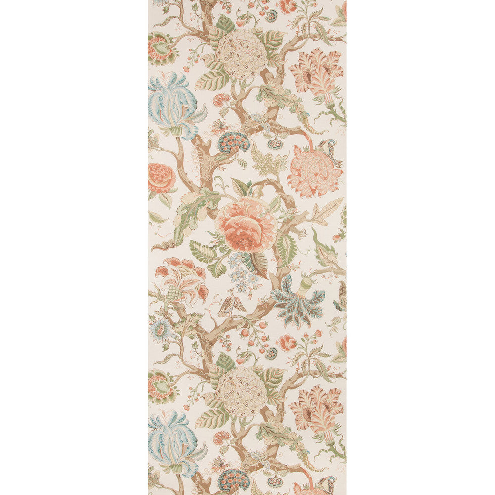 Adlington Paper Coral by Lee Jofa Designer Wallcovering MANOR HOUSE WALLPAPER CELLULOSE - 45%;BINDER - 20%;MINERAL FILLERS - 20%;POLYESTER - 15% United Kingdom - Horizontal: 27.5 and Vertical: 47 27.5 - Swanky Fabrics -
